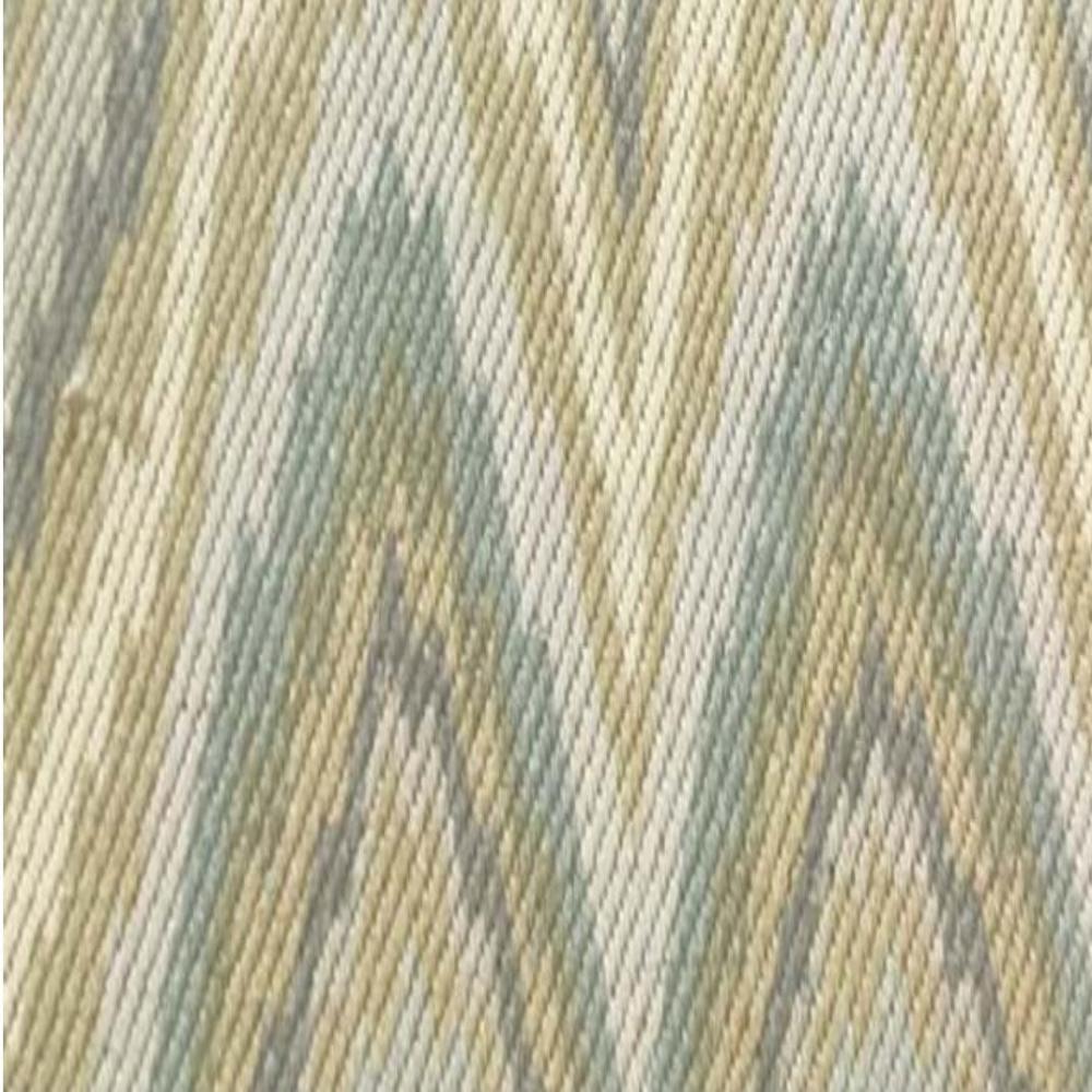 CINTHIA CHECK  YELLOW   ZIGZAG POLYESTER  LINEN FABRICS