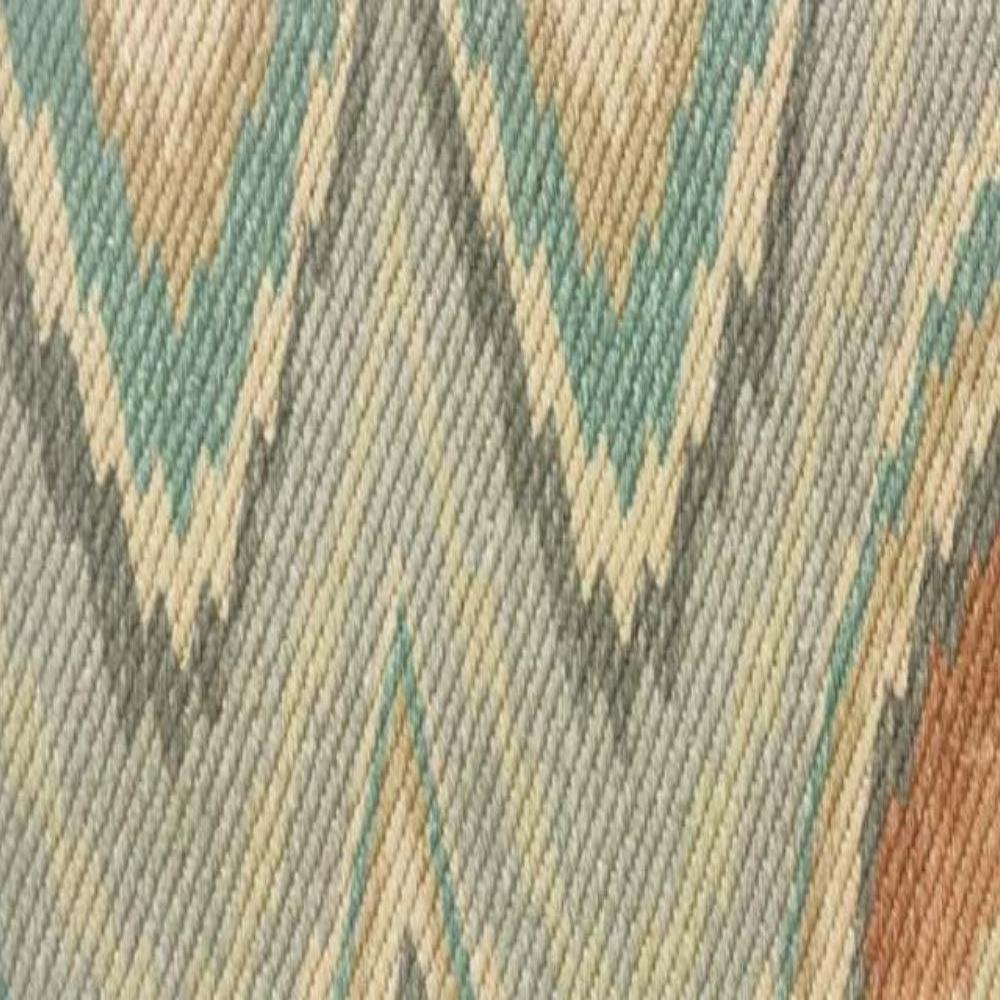 CINTHIA ZIGZAG POLYESTER LINEN VIS  FABRIC