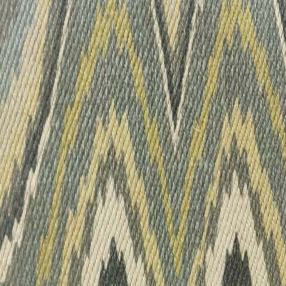 CINTHIA POLYESTER ZIGZAG YELLOW GRAY FABRIC