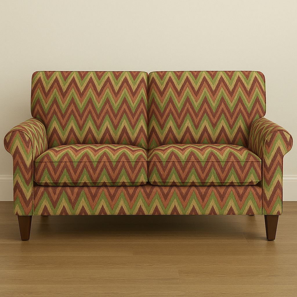 CINTHIA GEOMETRIC RED  SOFA  FABRIC