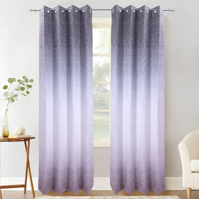 OMBRE BRUSH& PAINT GEOMETRIC PATTERN CURTAIN