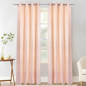 JACQUARD SELF PRINT  BEIGE FABRIC CURTAIN