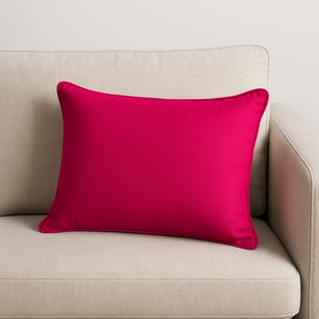 SILK PLAIN  SOLID COLOR CUSHION COVER 30CMX45CM