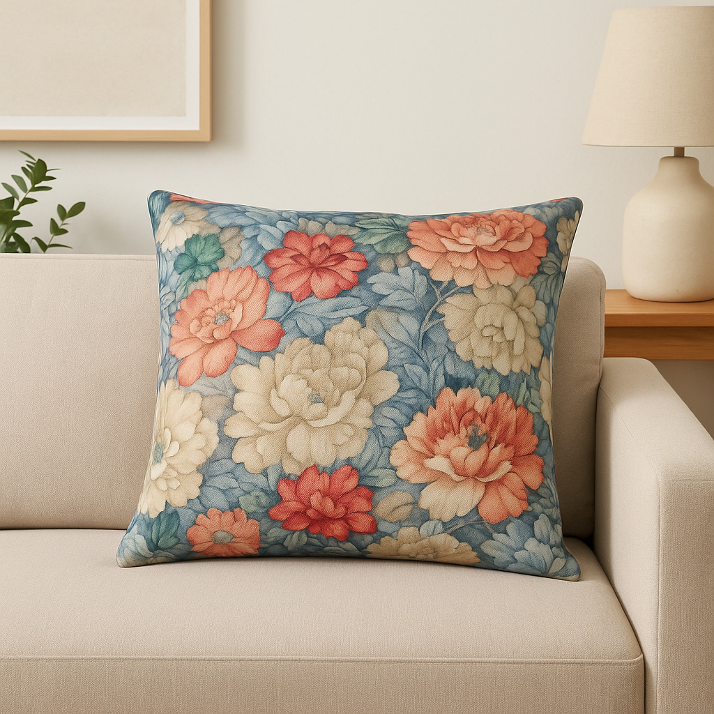 DIMOUT QUILTING EMBROIDED CUSHION COVER