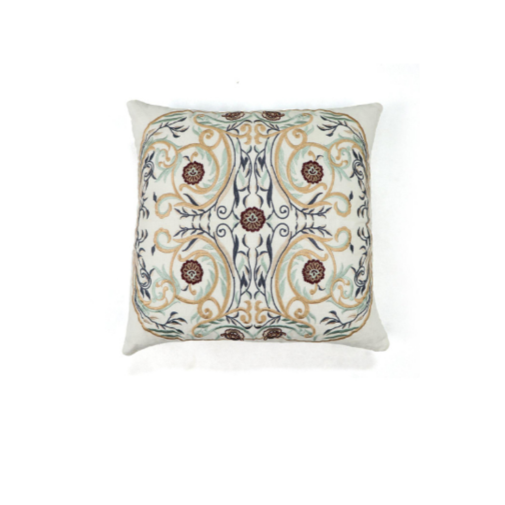 Ozaan Embroidered Linen Decorative - Cushion Cover