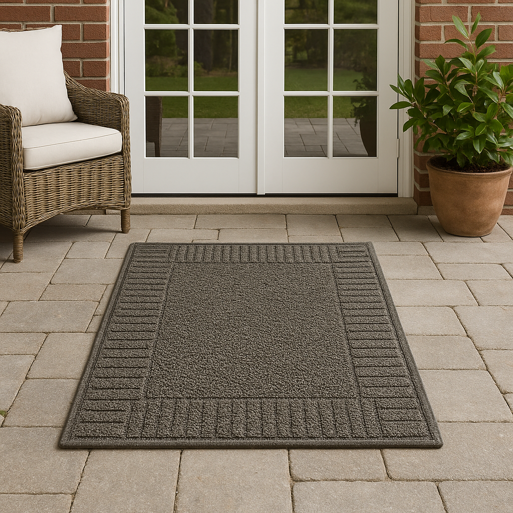 SANDRO JUTE DOORMAT 100% polyester  40CM X 60CM