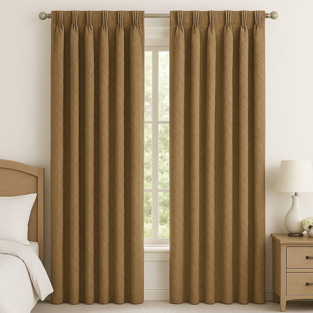 DUNE JACQUARD CHECKS MAIN CURTAIN FABRICS C