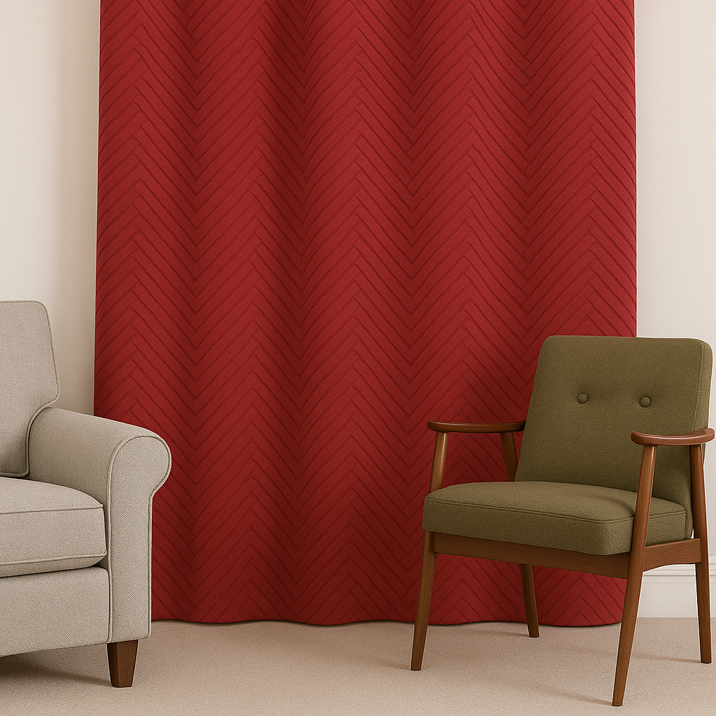 DUNE JACQUARD ZIGZAG MAIN CURTAIN FABRICS D