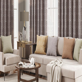 FORTUNE JACQUARD DAMAS GRRAY MAIN CURTAIN FABRICS