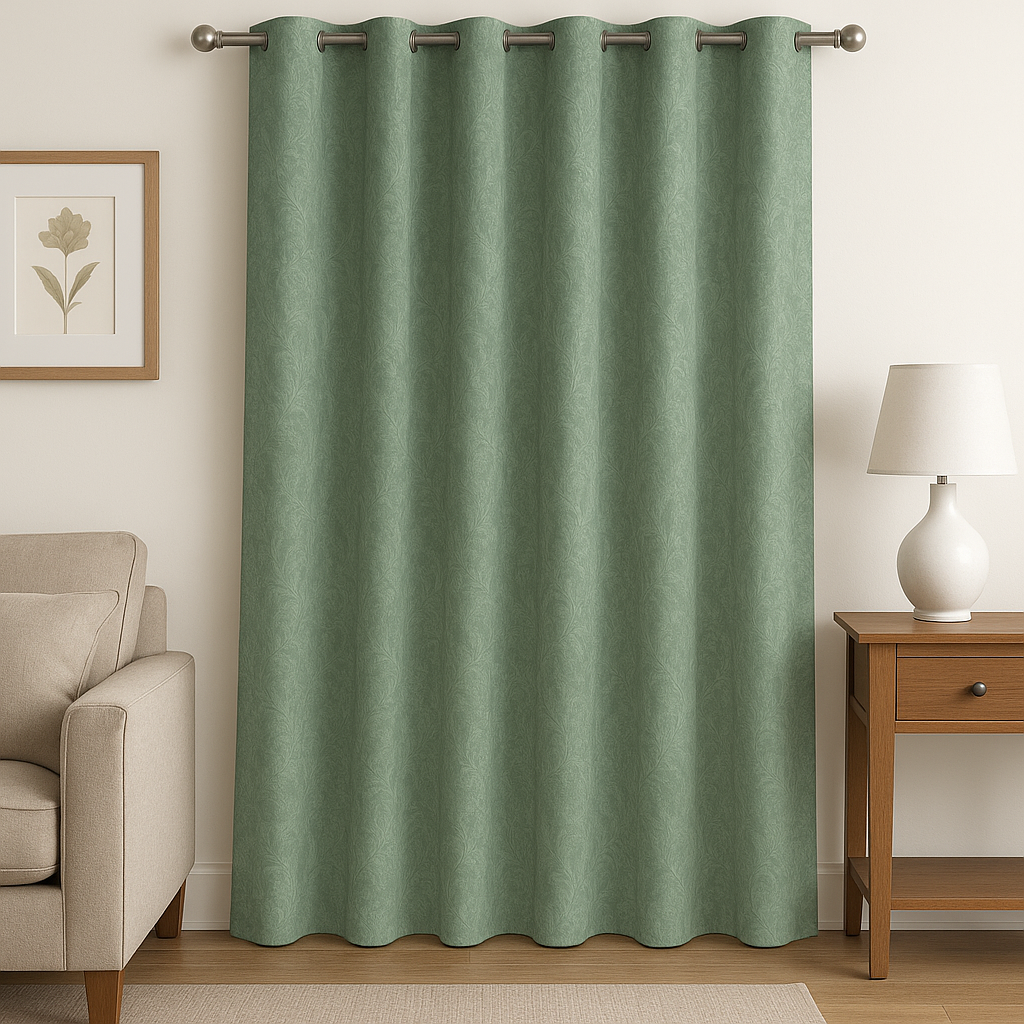 FRANKLIN JACQUARD TEXTURE POLYESTER MAIN CURTAIN FABRICS AK