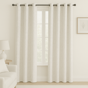 FRANKLIN JACQUARD TEXTURE POLYESTER MAIN CURTAIN FABRICS D