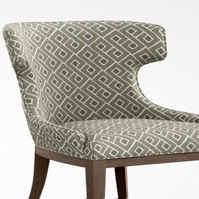 Geometric Fineprint Febric upholstery fabrics  polyester linen 739
