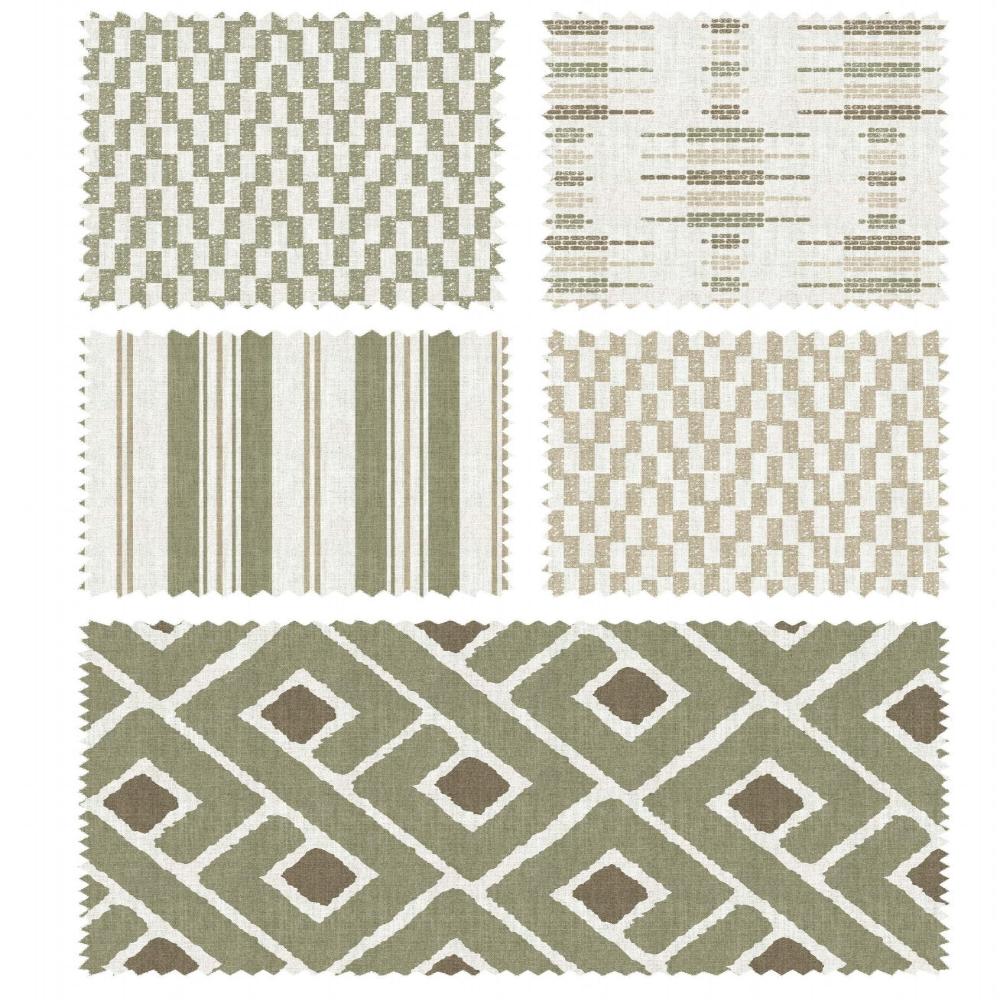 Geometric Fineprint Febric upholstery fabrics  polyester linen 739