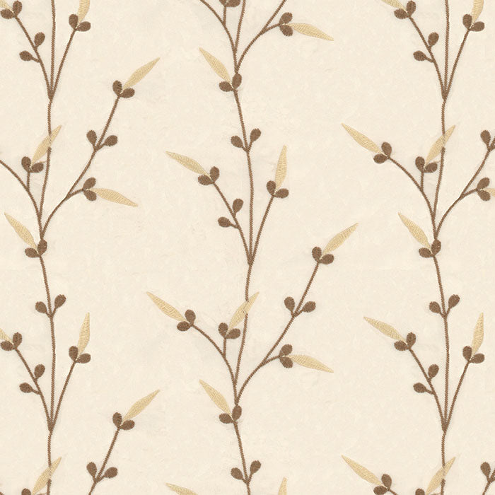 HILTON EMBROIDERY POLYESTER SORRENTO SHEER CURTAIN  FABRIC