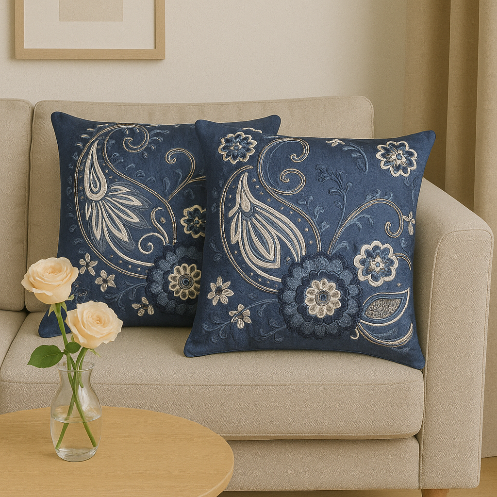 PAGILY EMB CUSHION COVER