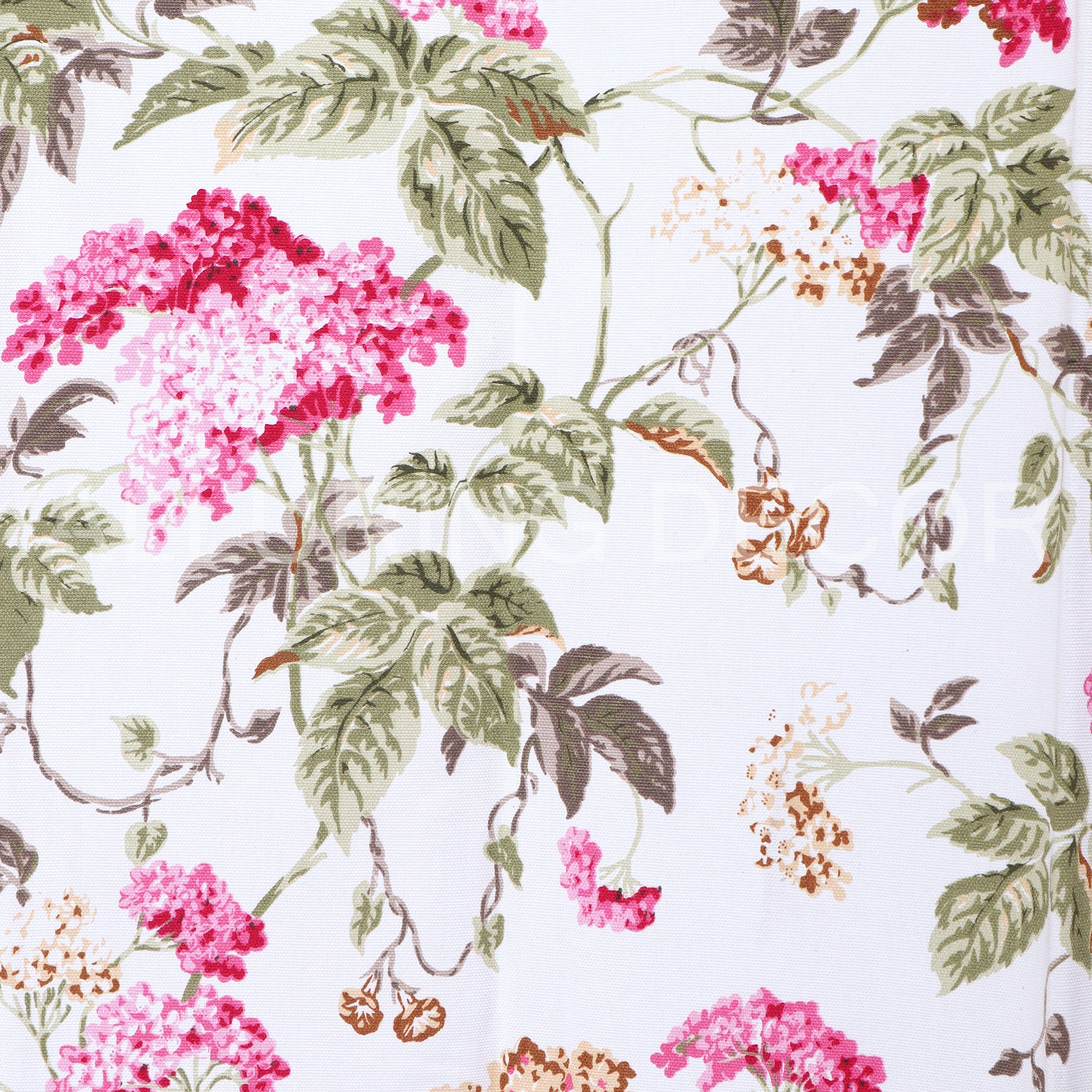 ELEGANT  FLORAL PRINTED WHITE AND PINK  CURTAIN FOR BEDROOM & LIVING ROOM