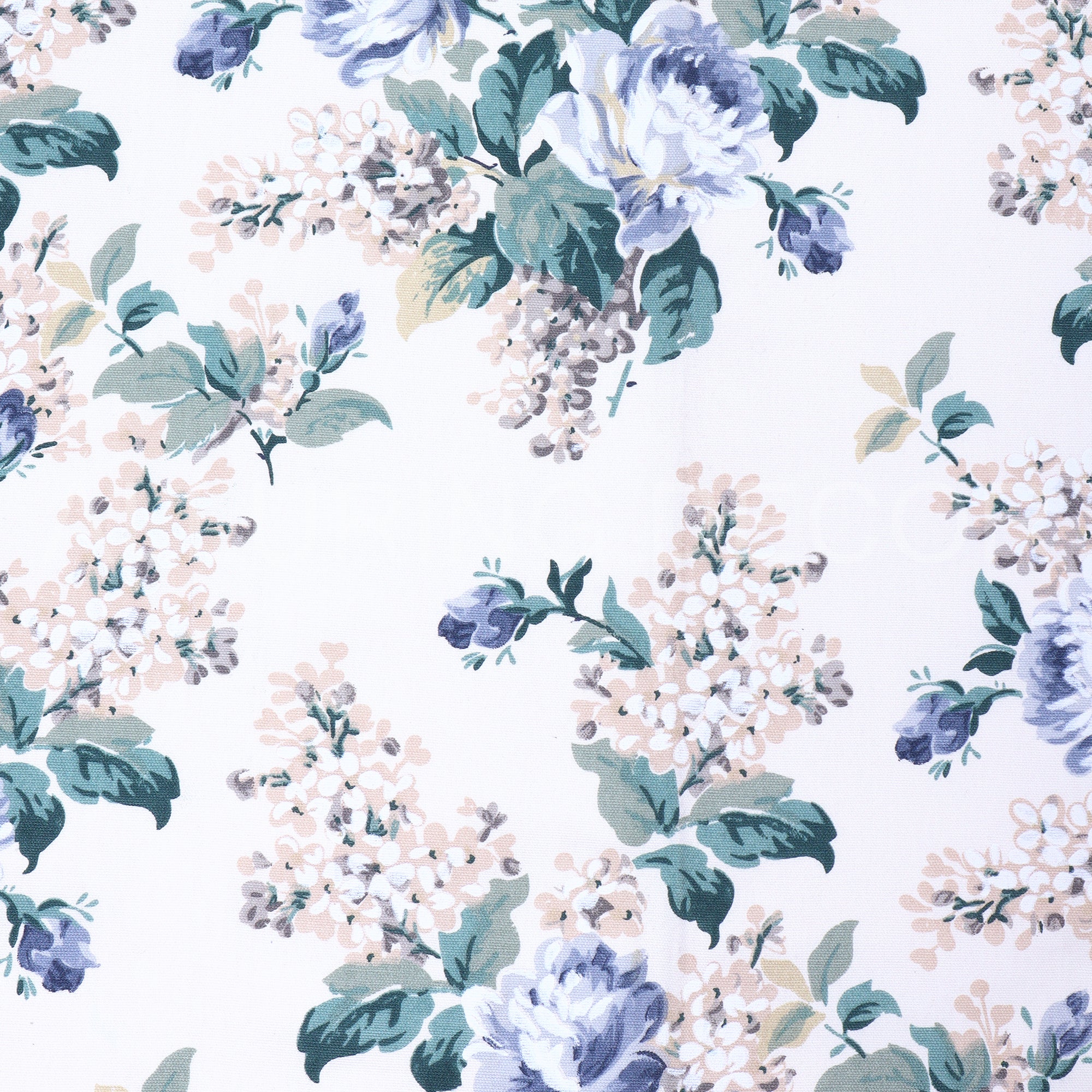 ELEGANT  FLORAL PRINTED  GREEN AND BLUE CURTAIN FOR BEDROOM & LIVING ROOM