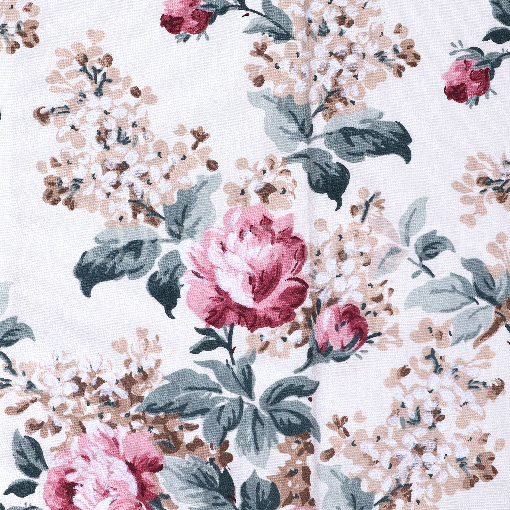 ELEGANT  FLORAL PRINTED  WHITE AND RED CURTAIN FOR BEDROOM & LIVING ROOM