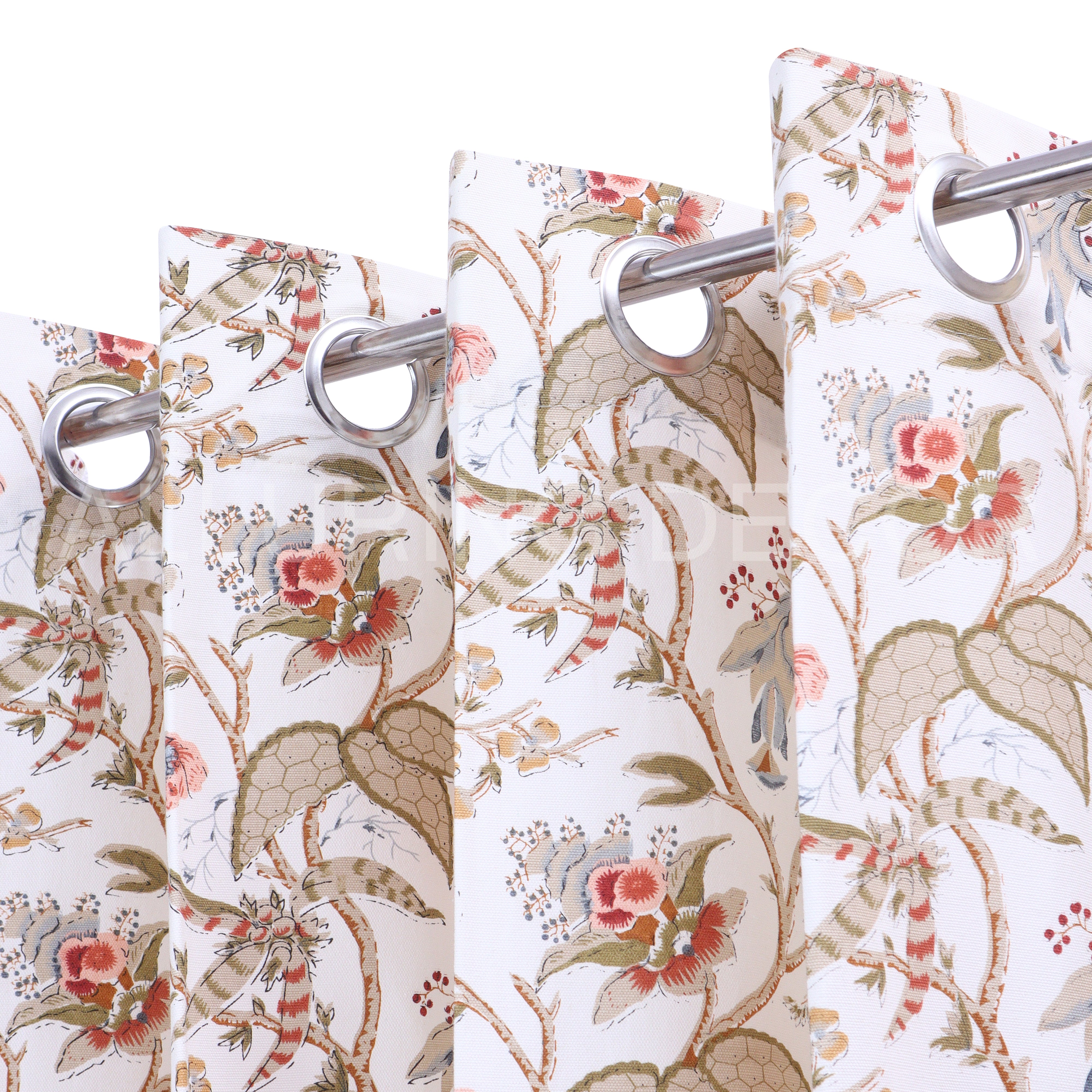 ELEGANT FLORAL PRINTED  CURTAIN FOR BEDROOM & LIVING ROOM
