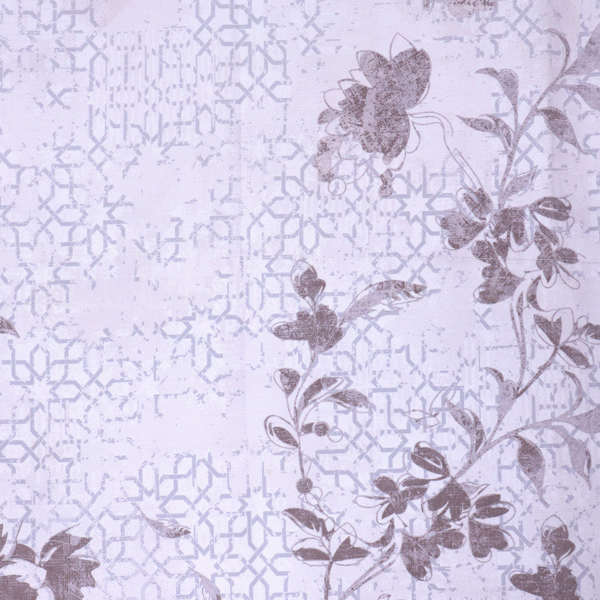BRUSH & PAINT OMBRE FLOWER CAMEL EYELET CURTAIN FOR LIVING ROOM
