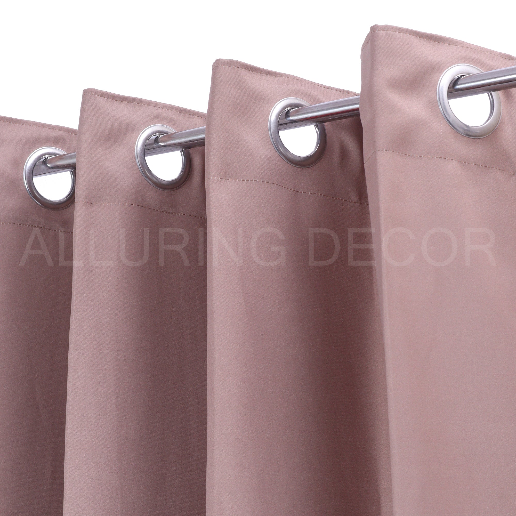 BRUSH & PAINT OMBRE FLOWER CAMEL EYELET CURTAIN FOR LIVING ROOM