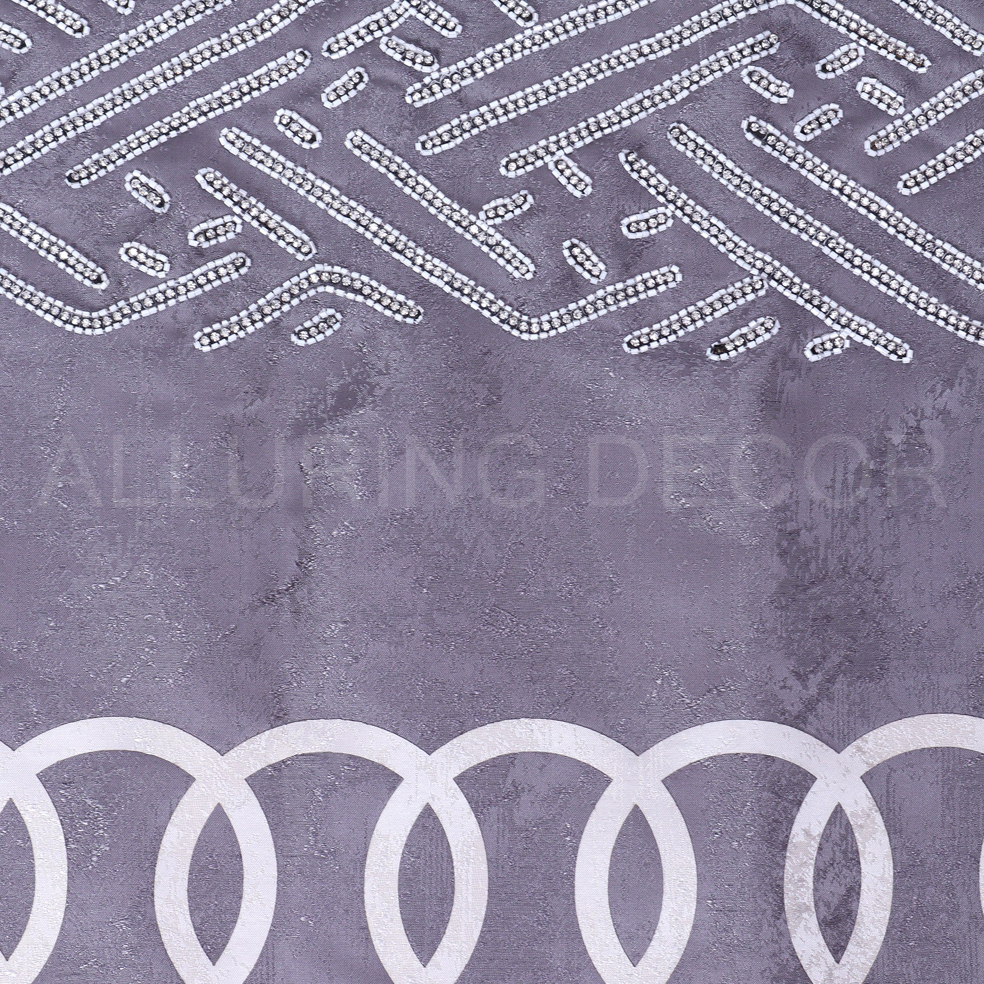 ELEGANT SEQUENCE  EMBROIDED EYELET CURTAIN FOR LIVING ROOM & BEDROOM