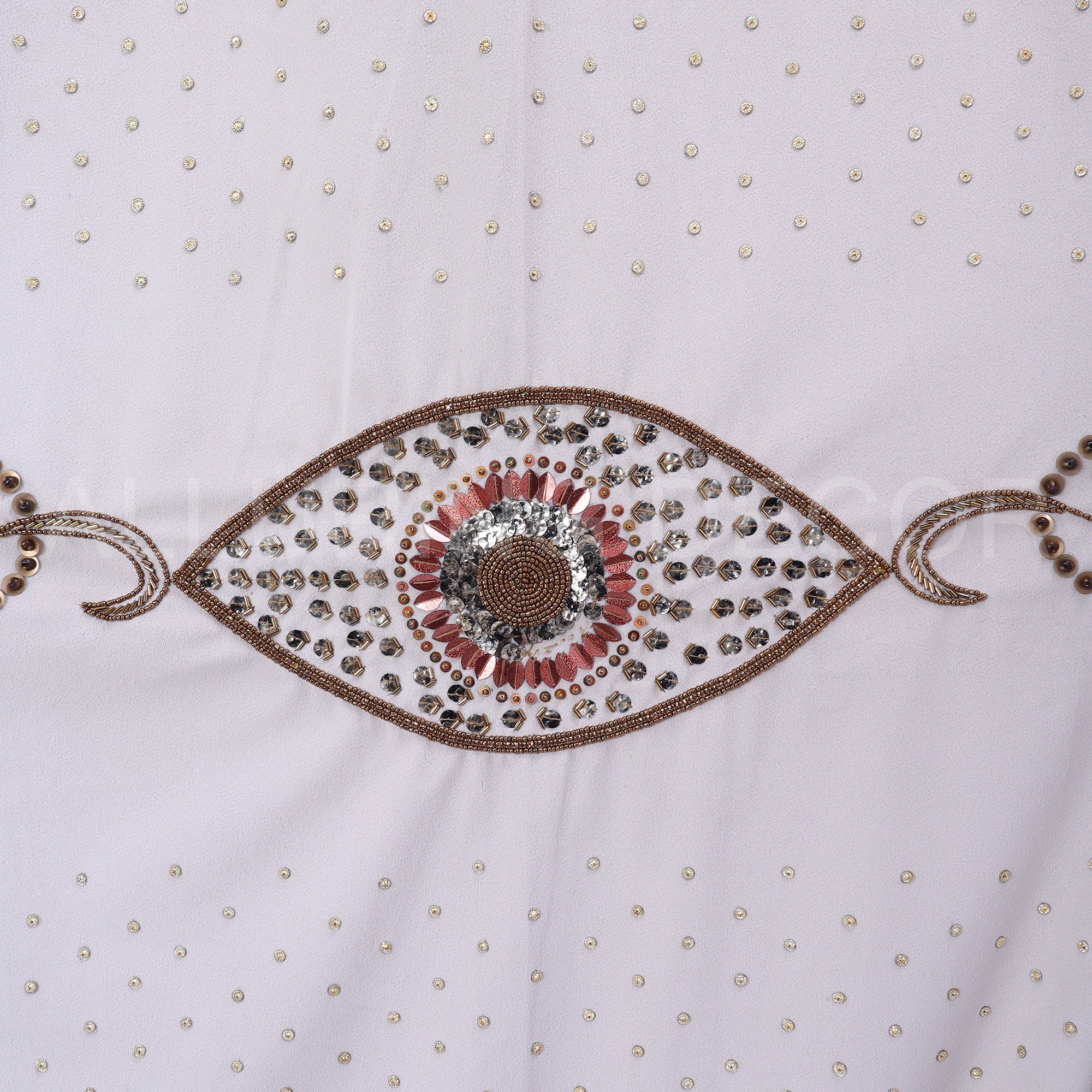 HAND MADE SEQUENCE EMBROIDED GEOMETRIC DESIGN  VELVET CURTAIN  FOR LIVING ROOM & BEDROOM
