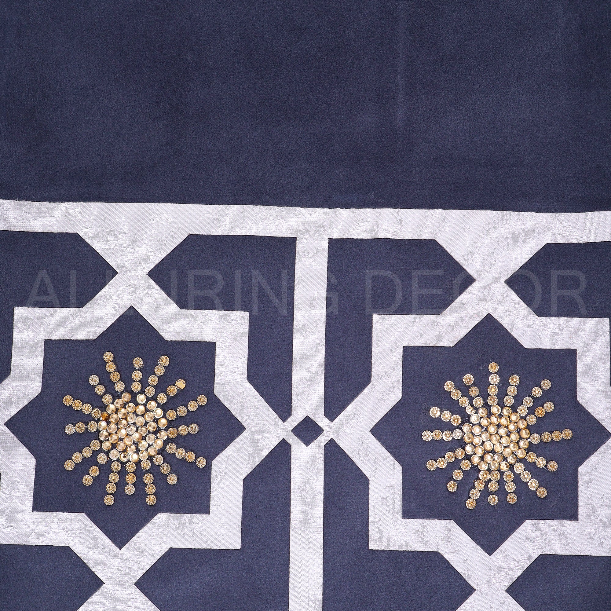 PATCH WITH SEQUENCE  EYELET VELVET  CURTAIN FOR LIVING ROOM & BED ROOM