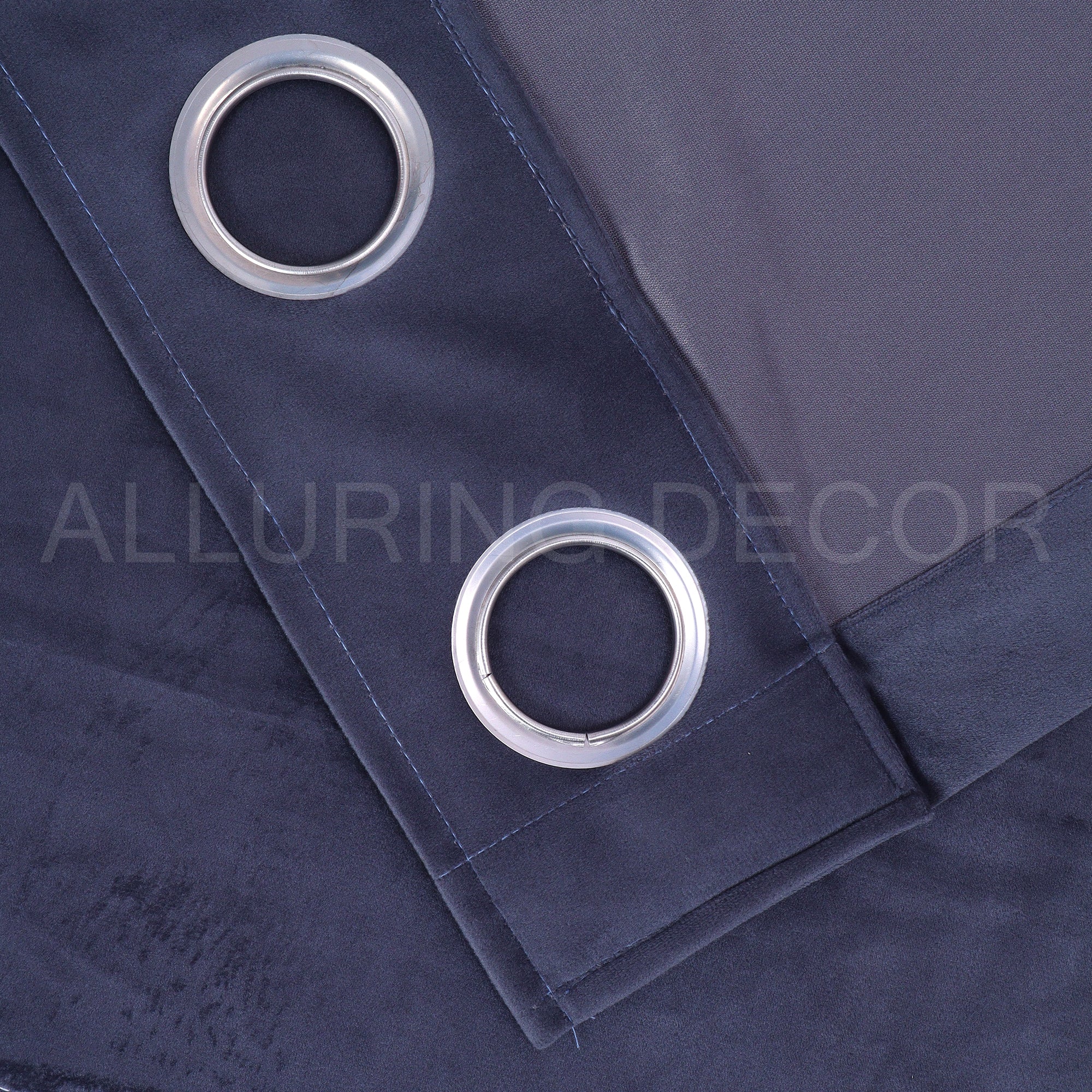 PATCH WITH SEQUENCE  EYELET VELVET  CURTAIN FOR LIVING ROOM & BED ROOM