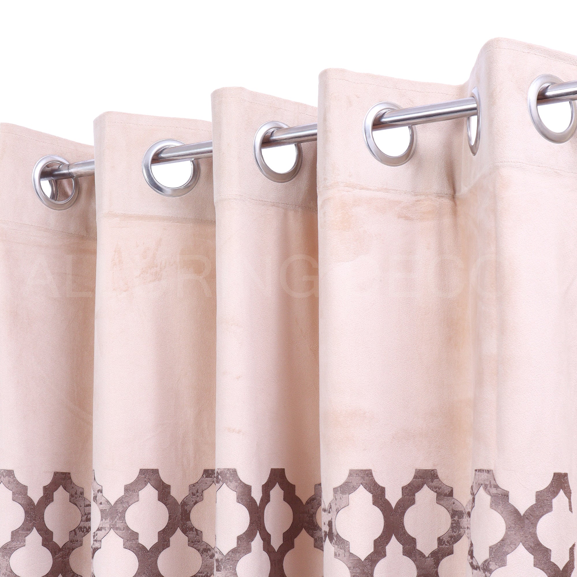 DIAMOND PATCH WORK VELVET CURTAIN FOR LIVING ROOM AND BEDROOM