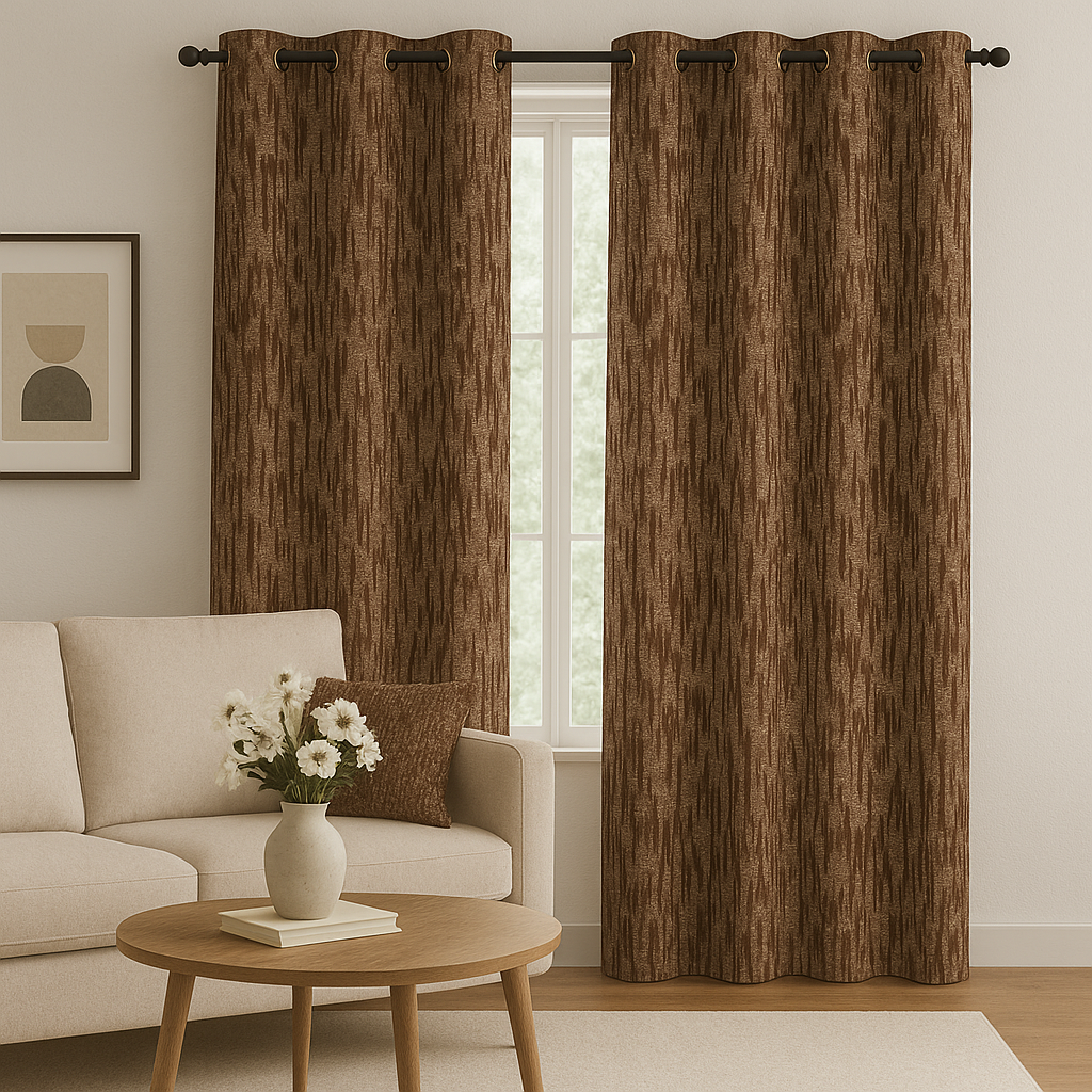 PEARL JACQUARD ZIGZAG MAIN CURTAIN FABRICS G