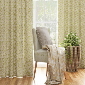 PEARL JACQUARD ZIGZAG LIGHT YELLOW MAIN CURTAIN FABRICS