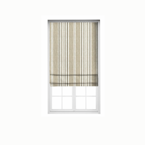 Roman Stripes Blind FABRICS WHITE  GRAY STRIPES