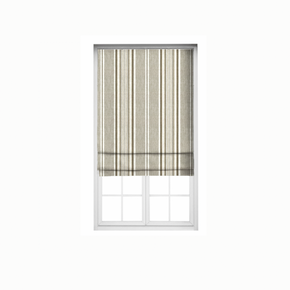 Roman Stripes Blind  FABRICS GRAY  POLYESTER LINEN STRIPES