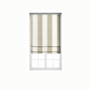 Roman Stripes  white Blind polyester linen fabrics