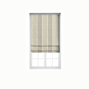 Roman Stripes Blind beige silver polyester  linen  fabrics