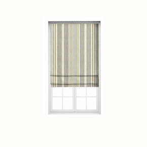 Roman Stripes silver stripe polyester linen Blind