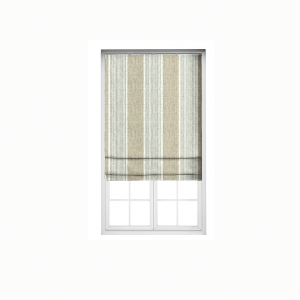 Roman Stripes Blind  light gray polyester linen FABRICS