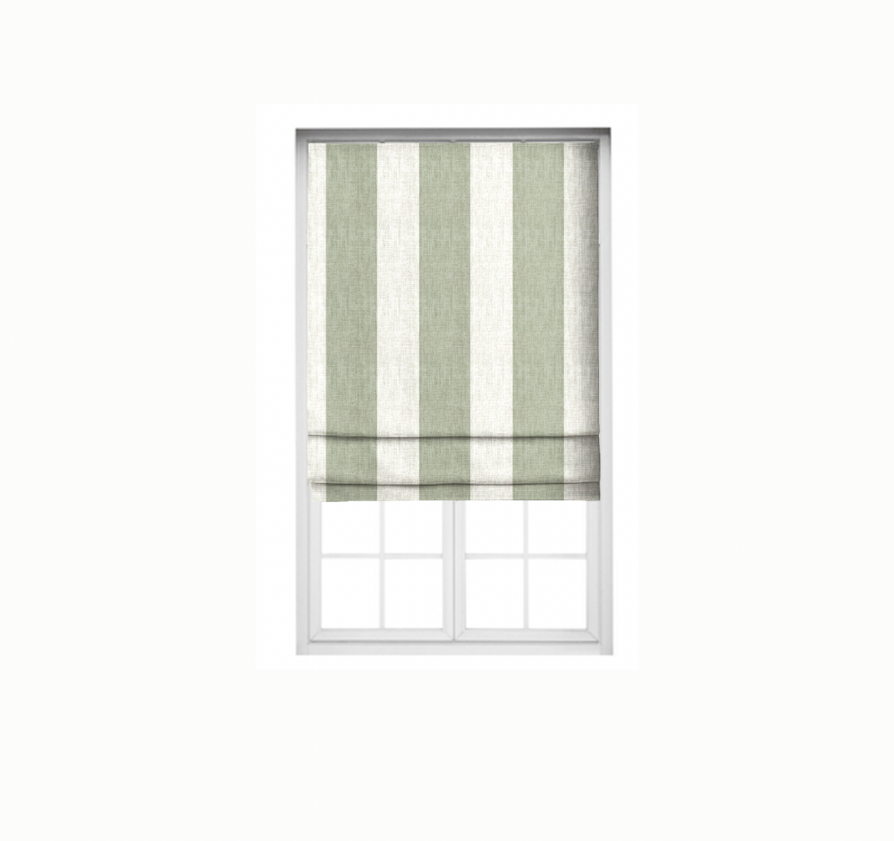 Roman Stripes light gray white stripe Blind  fabrics