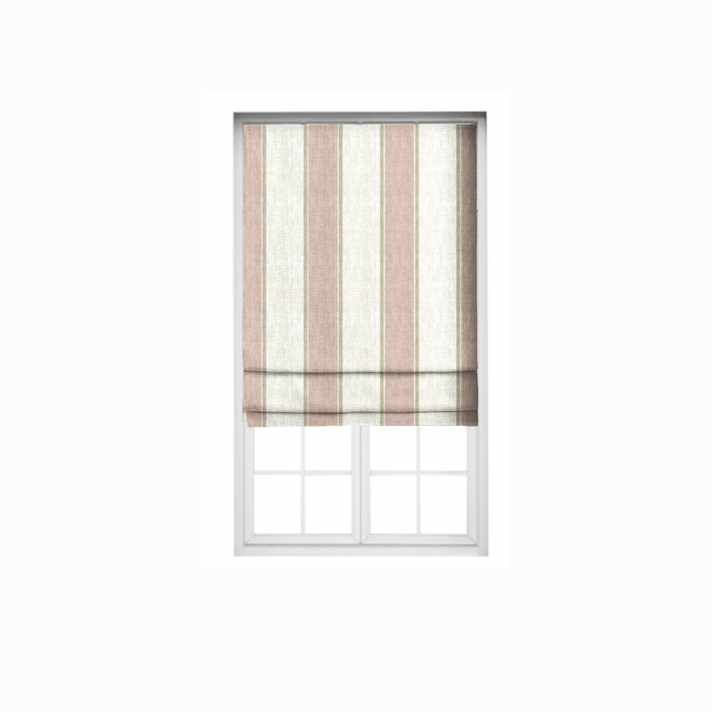 Roman Stripes rose gold stripes polyester linen Blind fabrics