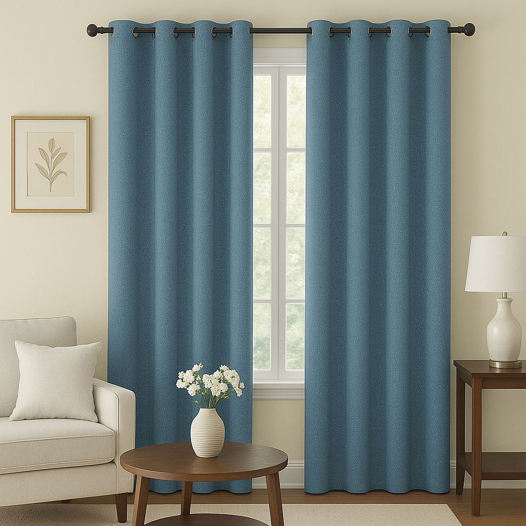 STANFORD  JACQUARD PLAIN TEXTURE  MAIN CURTAIN FABRICS C