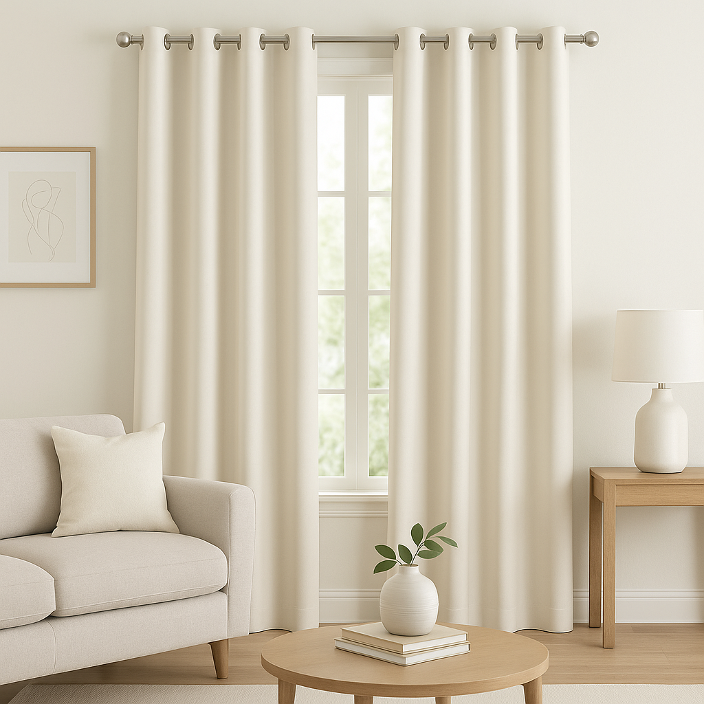 STANFORD  JACQUARD PLAIN SATIN MAIN CURTAIN FABRICS C
