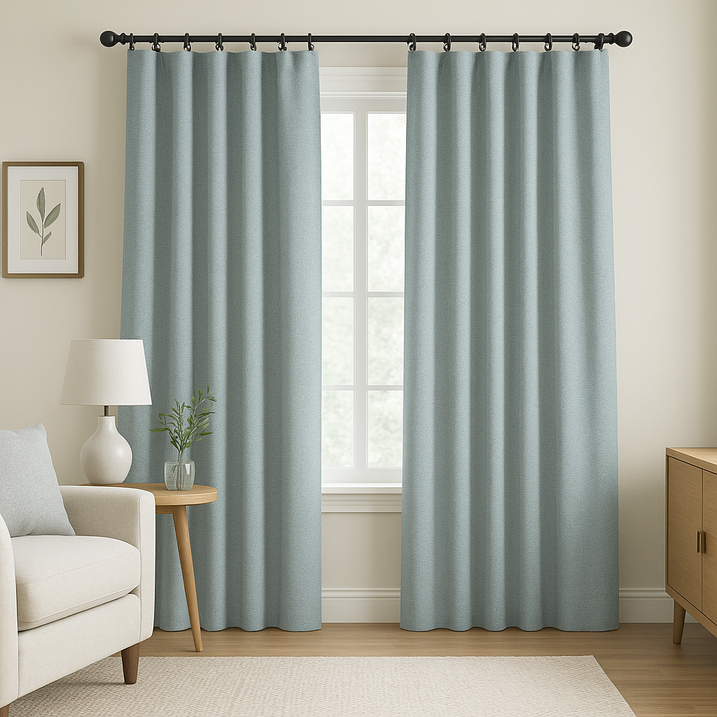 STANFORD  JACQUARD PLAIN SATIN MAIN CURTAIN FABRICS A