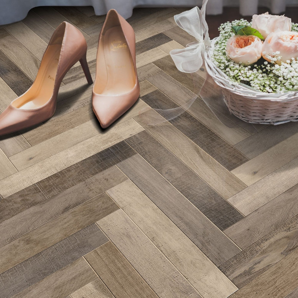 Reserve Herringbone Collection-Alluring Walnut Premium