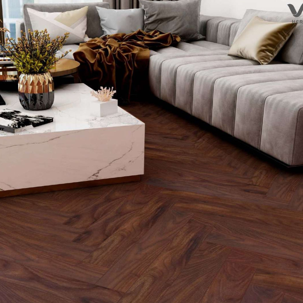 Verenna Herringbone Collection-Alluring Earl Gray Oak