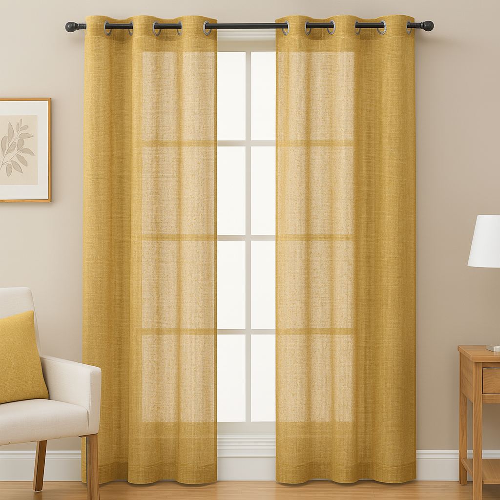 Bloom  32832 Textures Sheer Curtain Fabric – 100% Polyester