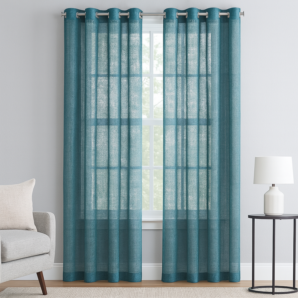Bloom  32829 Textures Sheer Curtain Fabric – 100% Polyester