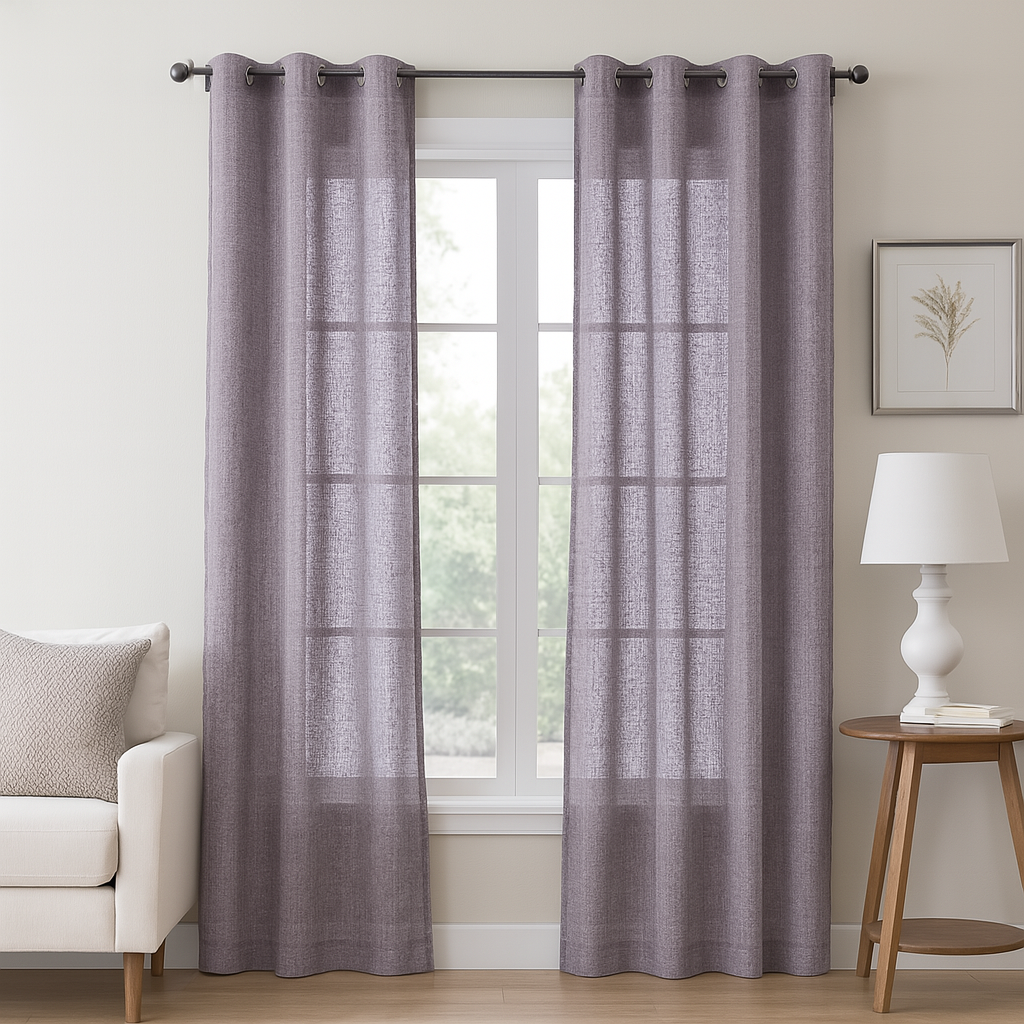 Bloom  32826 Textures Sheer Curtain Fabric – 100% Polyester