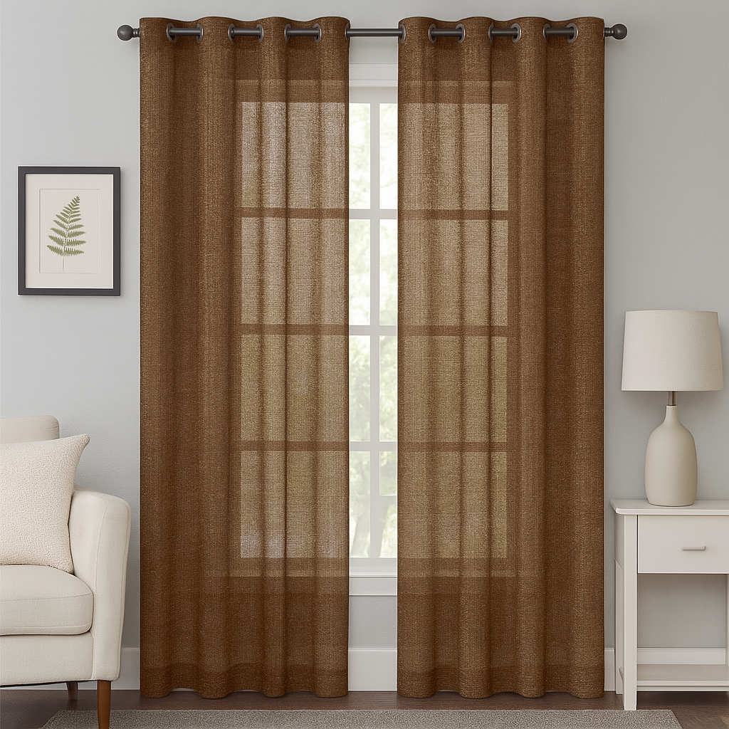 Bloom  32823 Textures Sheer Curtain Fabric – 100% Polyester