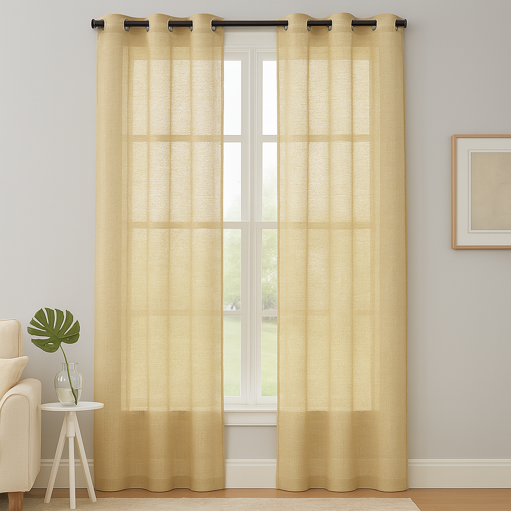 Bloom  32816 Textures Sheer Curtain Fabric – 100% Polyester